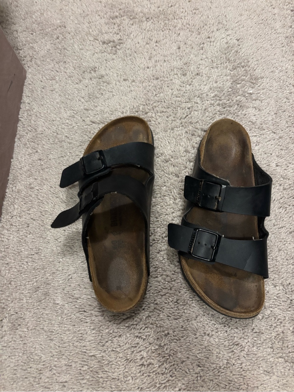 Women’s Black Double-Buckle Birkenstocks